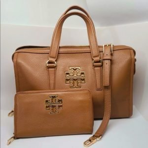 Tory Burch Britten MEDIUM leather bag and wallet