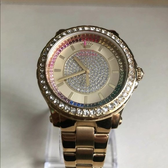 Juicy Couture Watch Gold Multi Stone Bracelet - Image 4