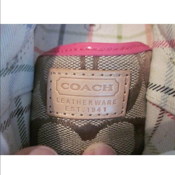 Coach Barrett Sneakers Size 8.5 Shoes Brown & Pink - Image 7