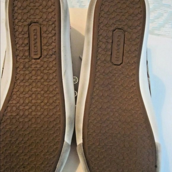 Coach Barrett Sneakers Size 8.5 Shoes Brown & Pink - Image 2