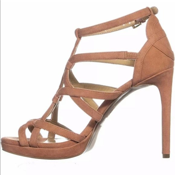Michael Kors Women's Suede Open Toe, Terra, 9.5 - Image 5