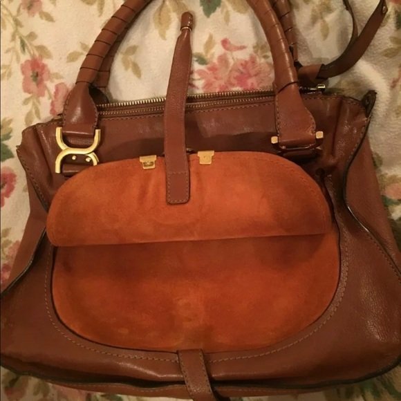 Chloe Marcie MED Burnt Brown 2 Way Vintage Rare - Image 9