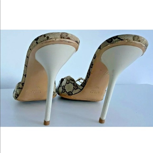 Authentic Gucci Canvas Sandals Size 9.0 - Image 10
