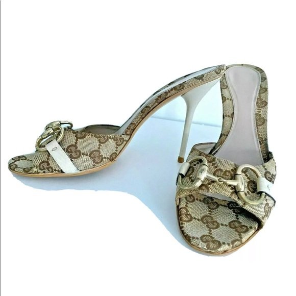 Authentic Gucci Canvas Sandals Size 9.0