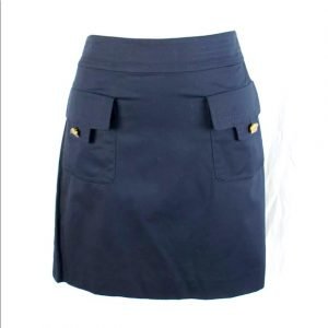 Tory Burch Navy Blue Perer Skirt Size 8