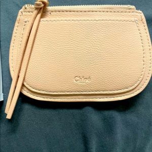 Chloe Blush Pink Small Flat Wallet/Coin New In Box