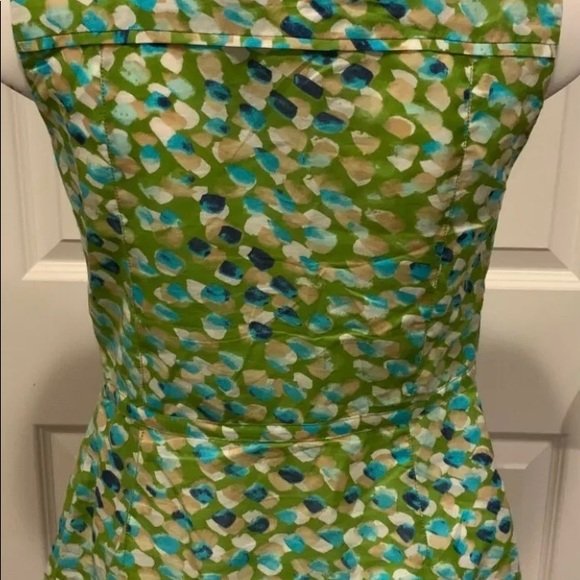 Tory Burch Green Polka Ruffle Sleeveless , Size 0 - Image 7