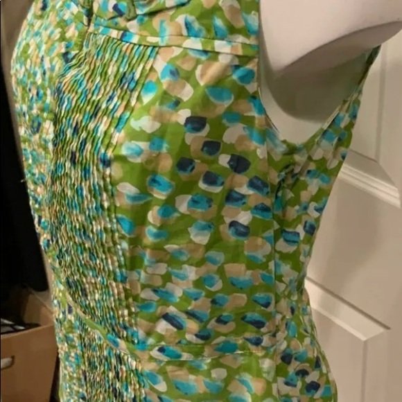 Tory Burch Green Polka Ruffle Sleeveless , Size 0 - Image 2