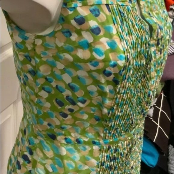 Tory Burch Green Polka Ruffle Sleeveless , Size 0 - Image 8