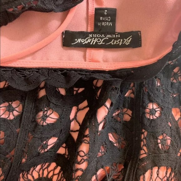 Betsey Johnson Sheath Dress Black Pink Size 2 - Image 4