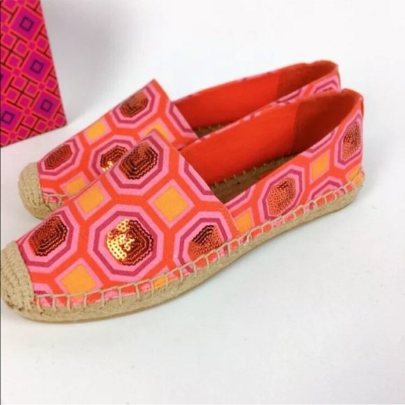 Women Tory Burch Cecily Sequin Embellished Orange - Image 2