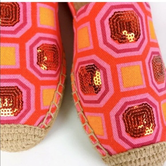 Women Tory Burch Cecily Sequin Embellished Orange - Image 9