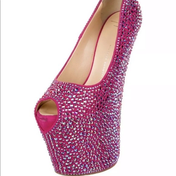 GIUSEPPE ZANOTTI HOT PINK SWAROVSKI CRYSTAL - Image 6