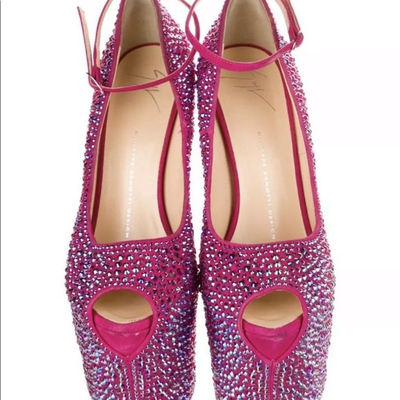 GIUSEPPE ZANOTTI HOT PINK SWAROVSKI CRYSTAL - Image 7