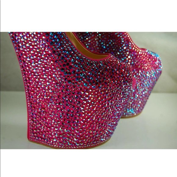 GIUSEPPE ZANOTTI HOT PINK SWAROVSKI CRYSTAL - Image 2