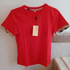Burberry Red T-shirt Size. Medium
