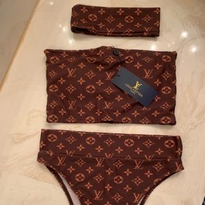 Louis Vuitton Three Pieces Bathing Suit Set. M