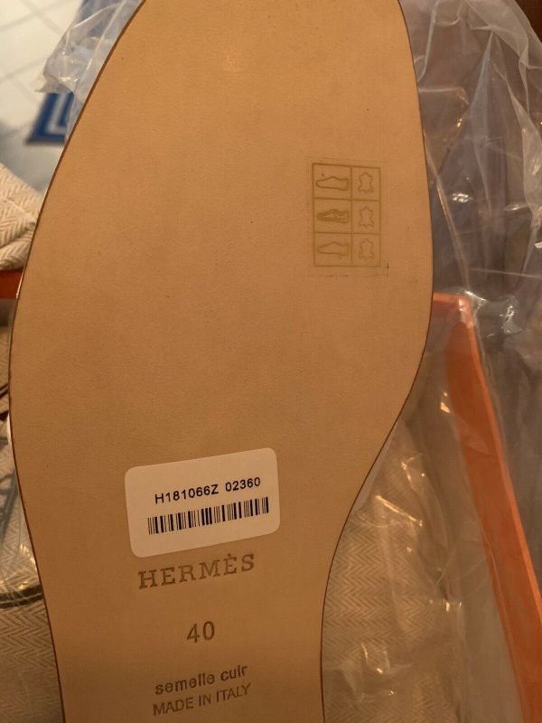 Hermes Sandals Oran/ multicolored Notation Size 40. Very Nice - Image 3