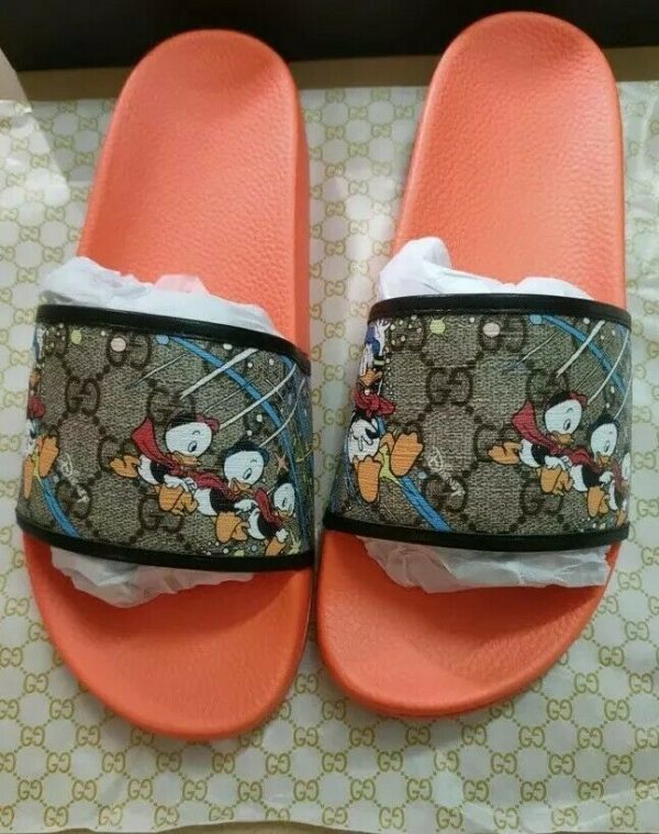 Gucci GG Unisex Disney Pursuit Donald Duck Slides Size 40 men's Size 8 & Lady's 9 - Image 3