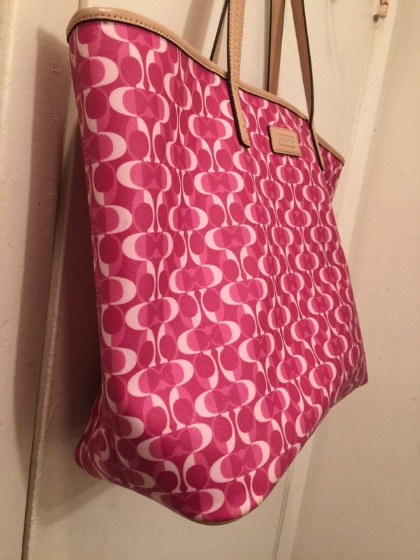 Beautiful Genuine Pink Coach Bag Great Tote - Image 4