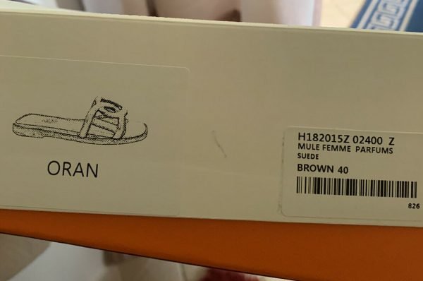 AUTHENTIC Hermès Aloha Rubber Sandal Box Dust Bag ,Brown Size 40 - Image 11