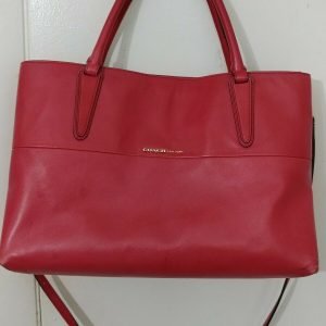 Coach -The Borough Bag In Retro Glove Tan Leather GDCLASSIC VERMILLION $598