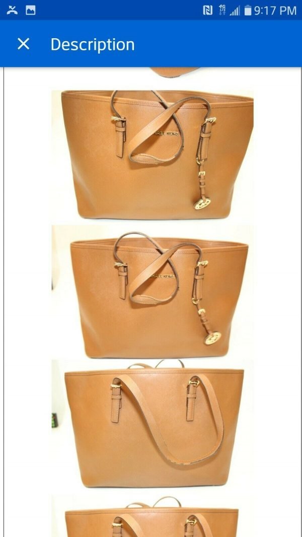 Michael Kors Bag Jet Set Multifunction Saffiano Leather Travel Tote $328