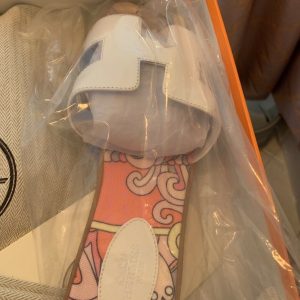 Hermes Sandals Oran/ multicolored Notation Size 40. Very Nice