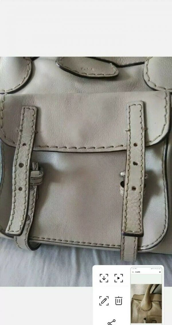 CHLOE BAG Leather Handbag used No.1524 - Image 4