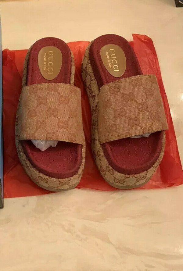 Authentic Gucci Angelina Platform Slide Brand New In Box Size 9 - Image 4