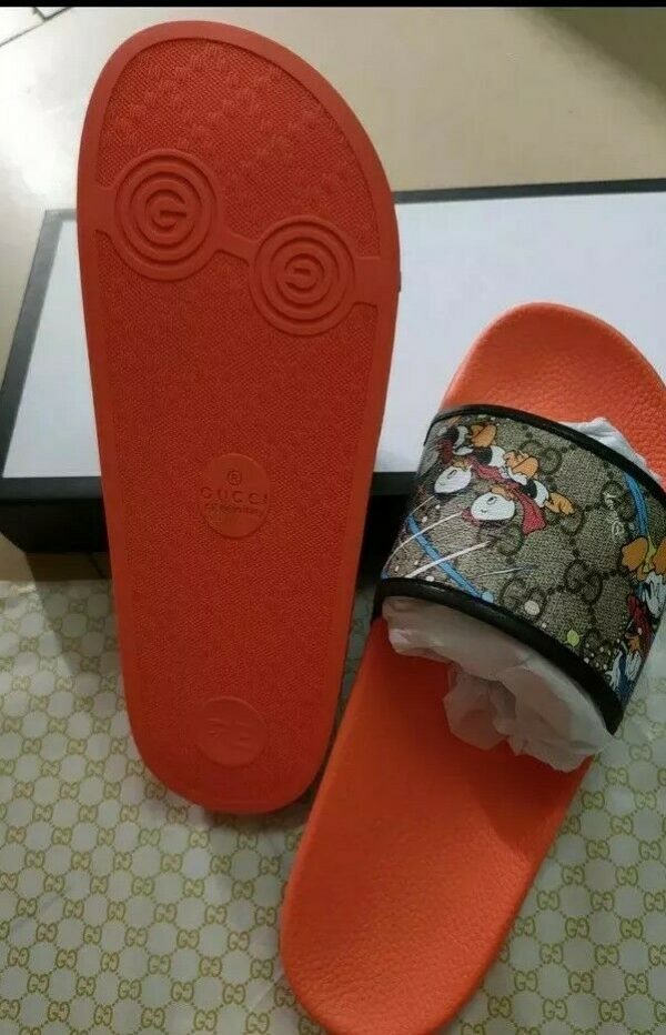 Gucci GG Unisex Disney Pursuit Donald Duck Slides Size 40 men's Size 8 & Lady's 9 - Image 4