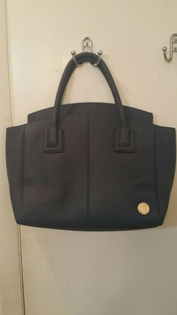 Vince Camuto Women's Purse Satchel Navy leather falon - Image 4