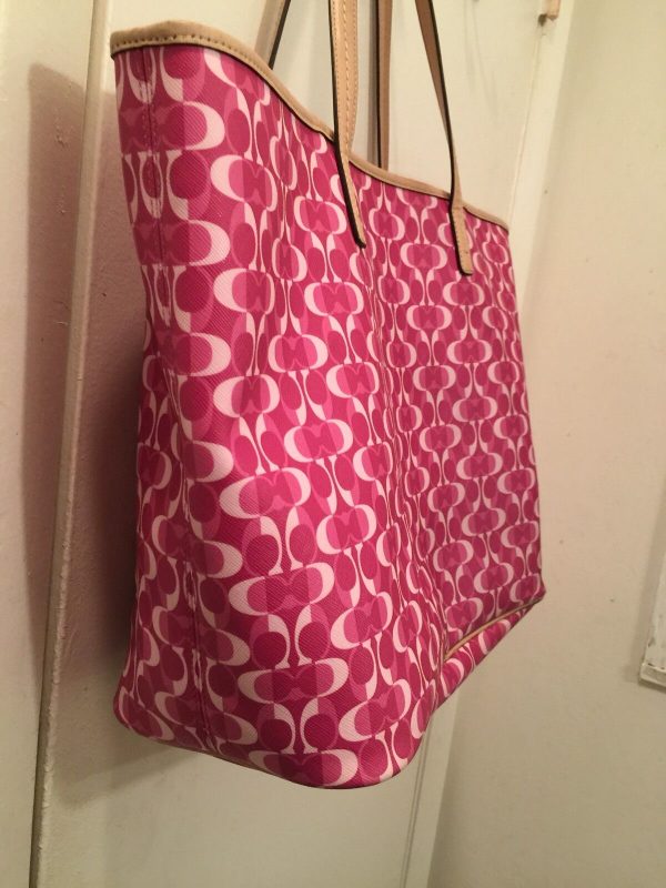 Beautiful Genuine Pink Coach Bag Great Tote - Image 5