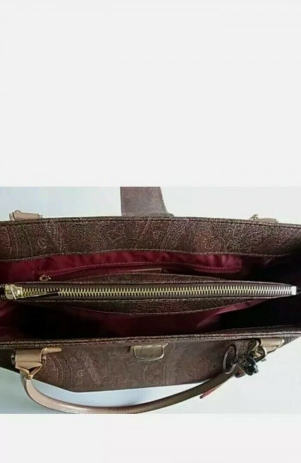 Auth PH19 Etro Paisley tote bag shoulder bag starfish bag charm with - Image 6