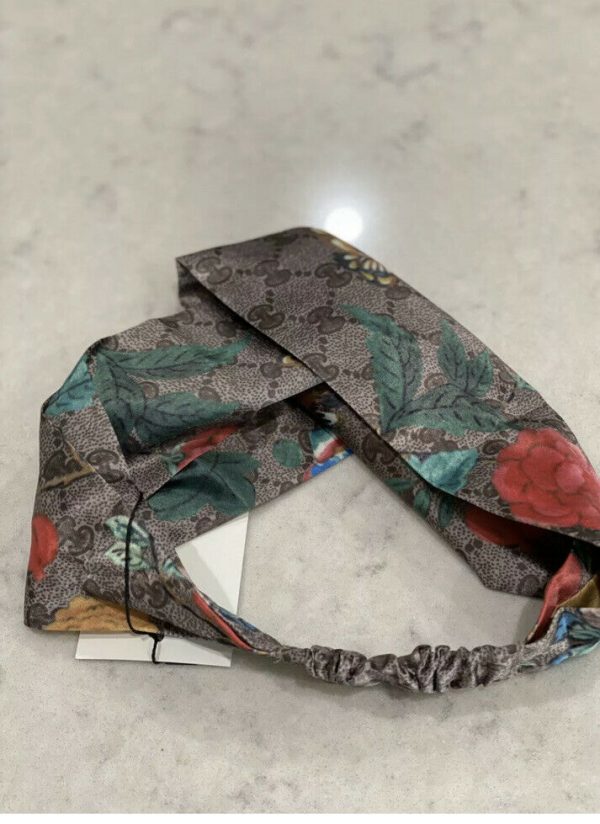 Authentic Gucci HEADBAND Hairband GG Logo Silk 100% Stretch Brand New With Tags - Image 8