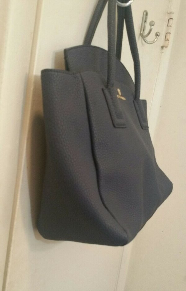 Vince Camuto Women's Purse Satchel Navy leather falon - Image 5