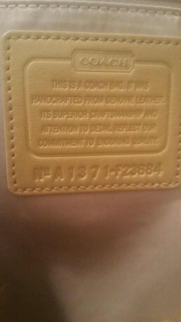 COACH Ashley Leather North South Satchel - Camel - Image 5