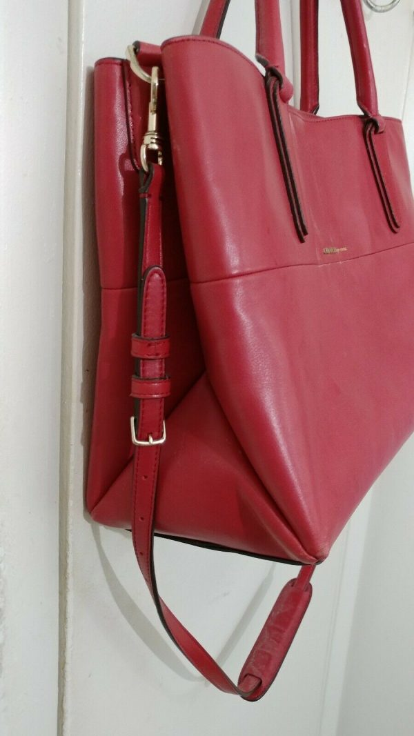 Coach -The Borough Bag In Retro Glove Tan Leather GDCLASSIC VERMILLION $598 - Image 7