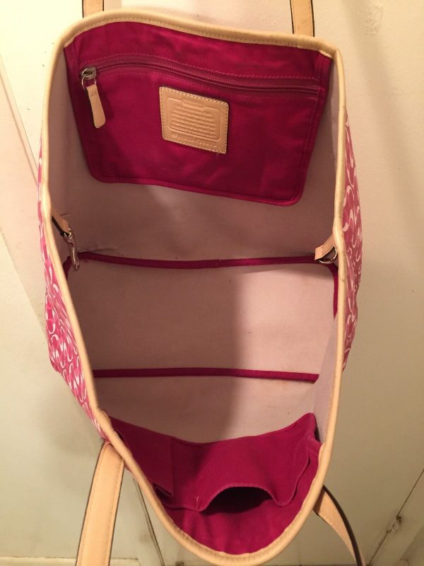 Beautiful Genuine Pink Coach Bag Great Tote - Image 6