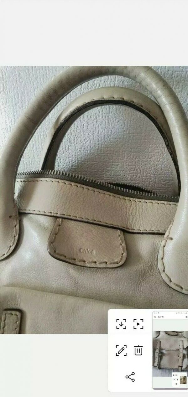 CHLOE BAG Leather Handbag used No.1524 - Image 6