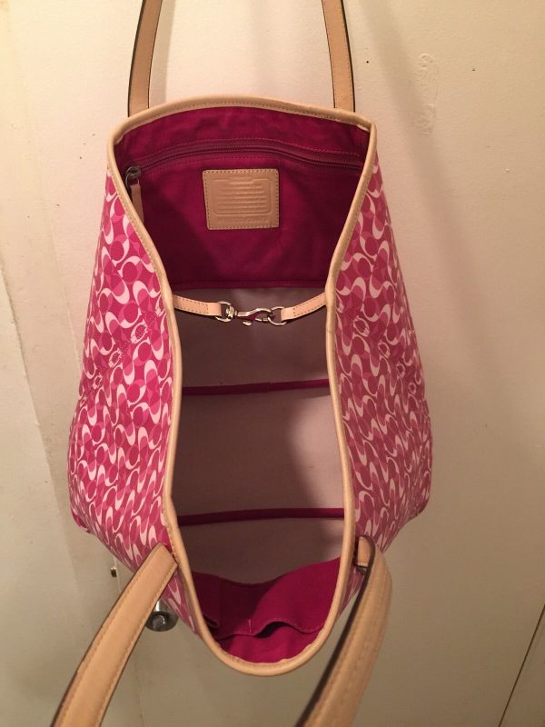 Beautiful Genuine Pink Coach Bag Great Tote - Image 7