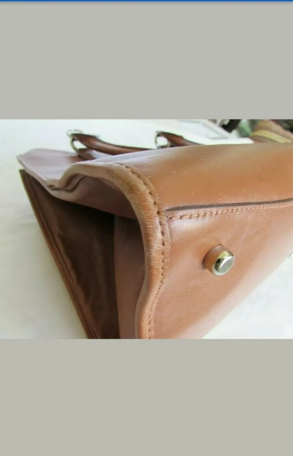 Coach 33545 Smooth Leather Crosby Carryall SV Saddle Brown Satchel Bag 07024935 - Image 2