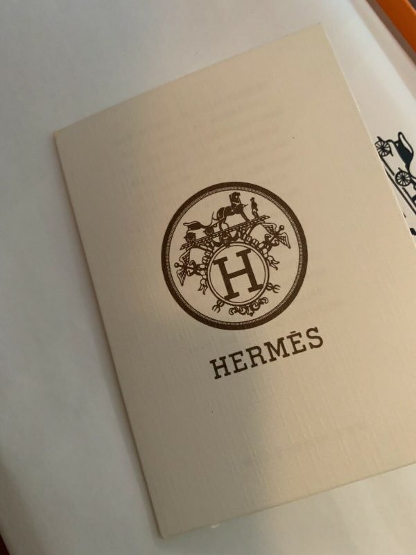 AUTHENTIC Hermès Aloha Rubber Sandal Box Dust Bag ,Brown Size 40 - Image 8
