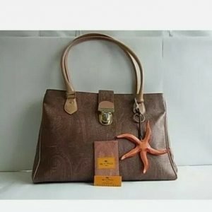 Auth PH19 Etro Paisley tote bag shoulder bag starfish bag charm with