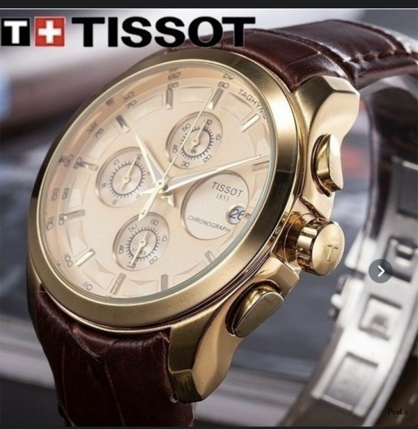 Tissot Couturier Automatic Men's Watch T035.614.36.051.01 Brown Leather Bands
