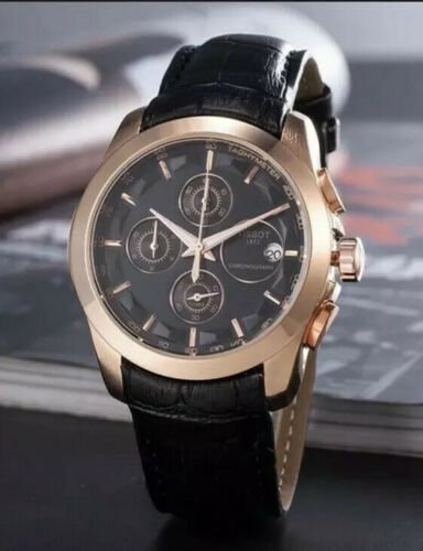 Tissot Couturier Automatic Men's Watch T035.614.36.051.01 Black Leather Bands - Image 4