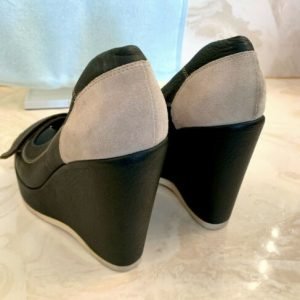 Mui Mui Leather / Suede Wedge Size 7