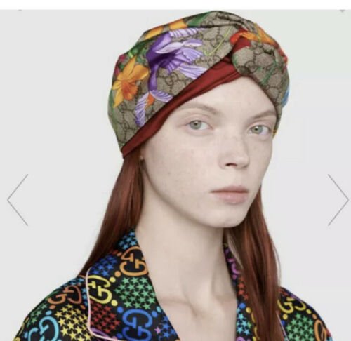 Authentic Gucci HEADBAND Hairband GG Logo Silk 100% Stretch Brand New With Tags - Image 5