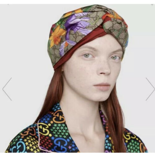 Authentic Gucci HEADBAND Hairband GG Logo Silk 100% Stretch Brand New With Tags - Image 2