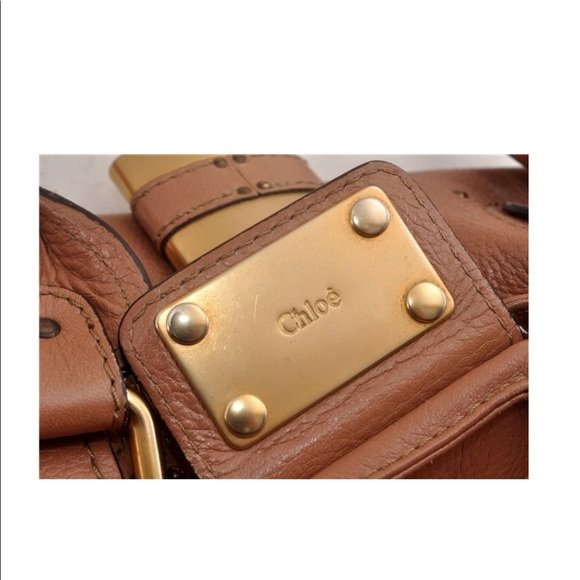 Authentic Chloe Paddington Handbag Leather Pink - Image 8